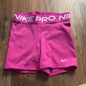 Nike Pink Athletic Shorts with Compression Fit